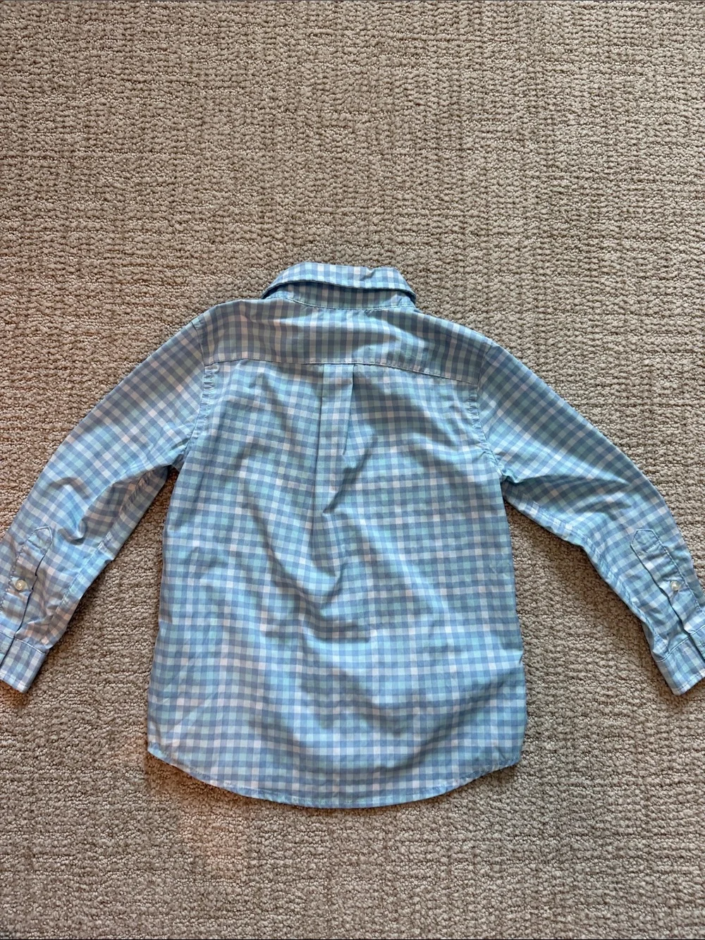 Vineyard Vines Boys Blue & White Gingham Button-Down Shirt - Picture 4 of 4